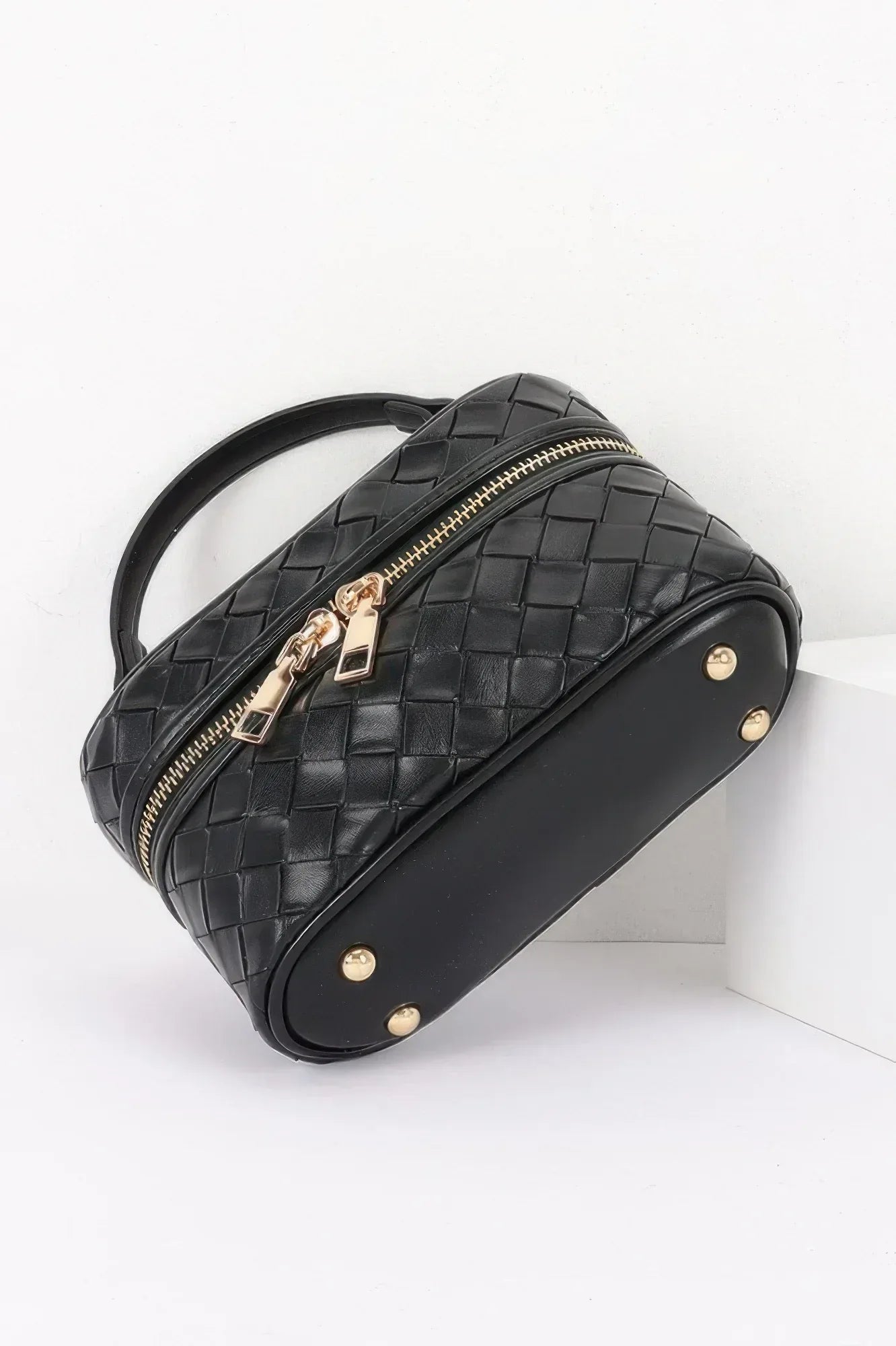 Embossed Vegan Leather Vanity Bag | Mixtshop LLC