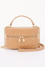 Embossed Vegan Leather Vanity Bag | Mixtshop LLC