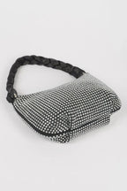 Hot Fix Stone Twisted Handle Small Hobo Bag | Mixtshop LLC