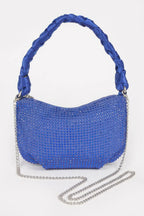 Hot Fix Stone Twisted Handle Small Hobo Bag | Mixtshop LLC