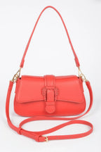 Vegan Metal Buckle Shoulder Bag | Mixtshop LLC