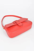Vegan Metal Buckle Shoulder Bag | Mixtshop LLC