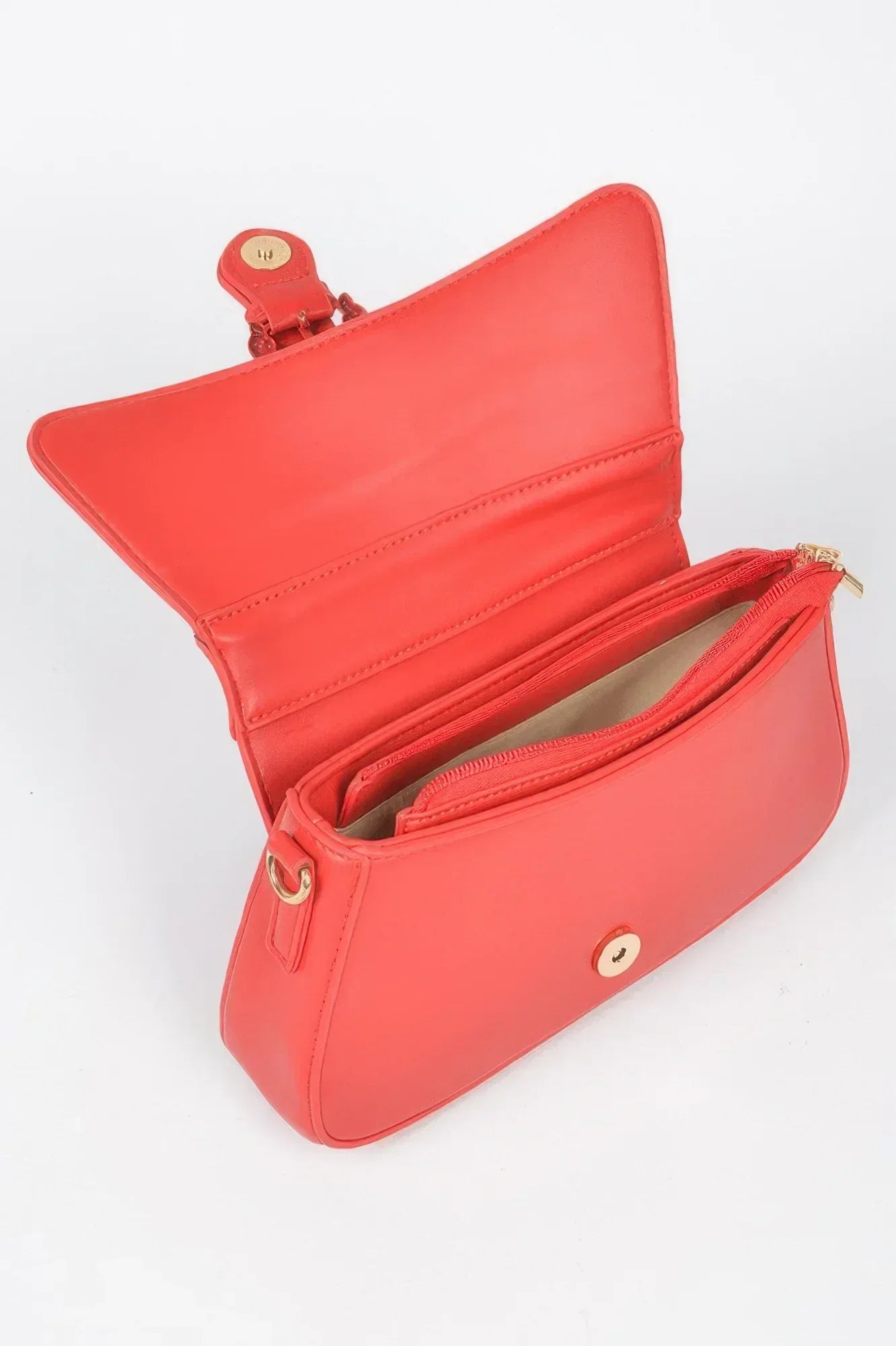 Vegan Metal Buckle Shoulder Bag | Mixtshop LLC