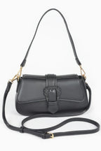 Vegan Metal Buckle Shoulder Bag | Mixtshop LLC