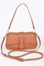 Vegan Metal Buckle Shoulder Bag | Mixtshop LLC