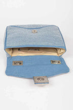 Hot Fix Rhinestone Denim Clutch | Mixtshop LLC