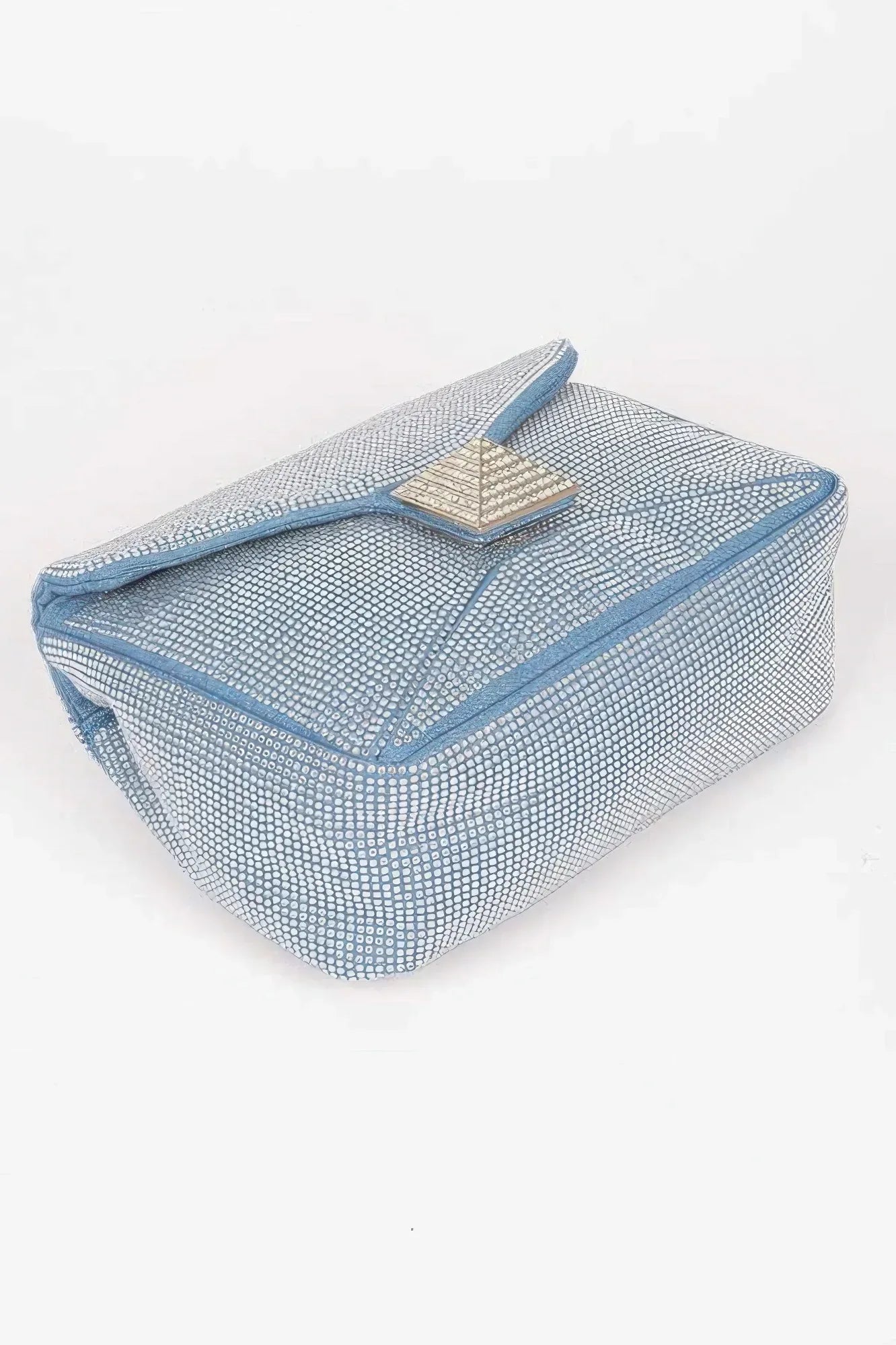 Hot Fix Rhinestone Denim Clutch | Mixtshop LLC