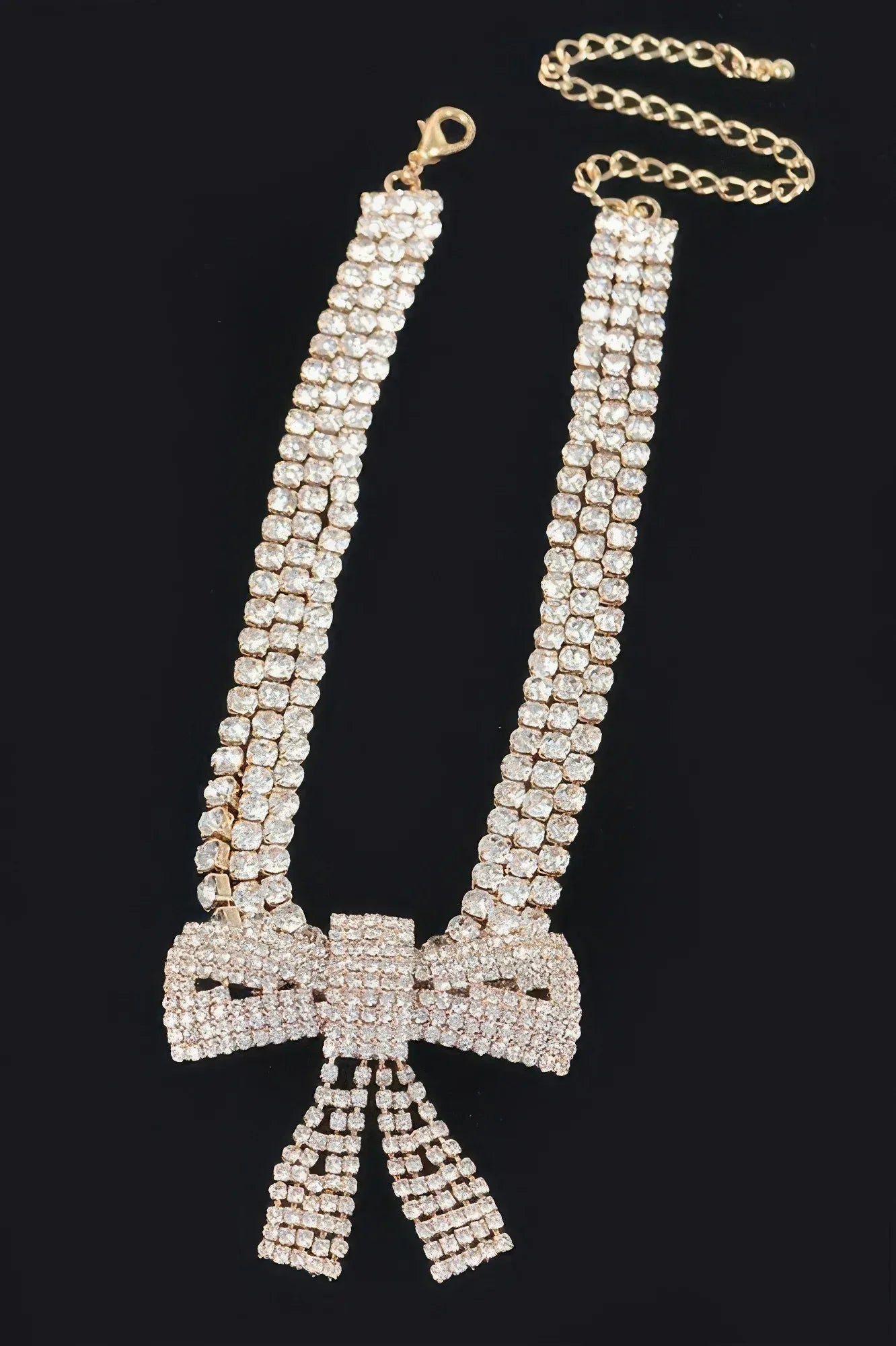 Rhinestone Ribbon Choker | Mixtshop LLC