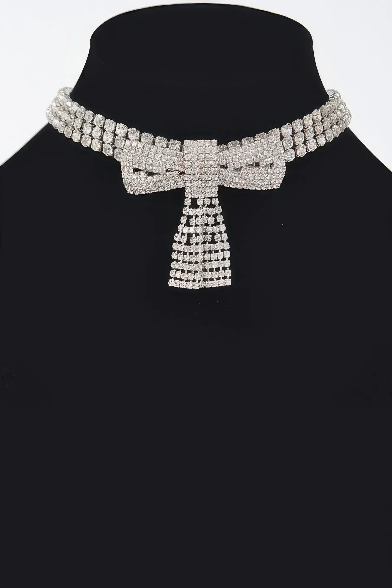 Rhinestone Ribbon Choker | Mixtshop LLC