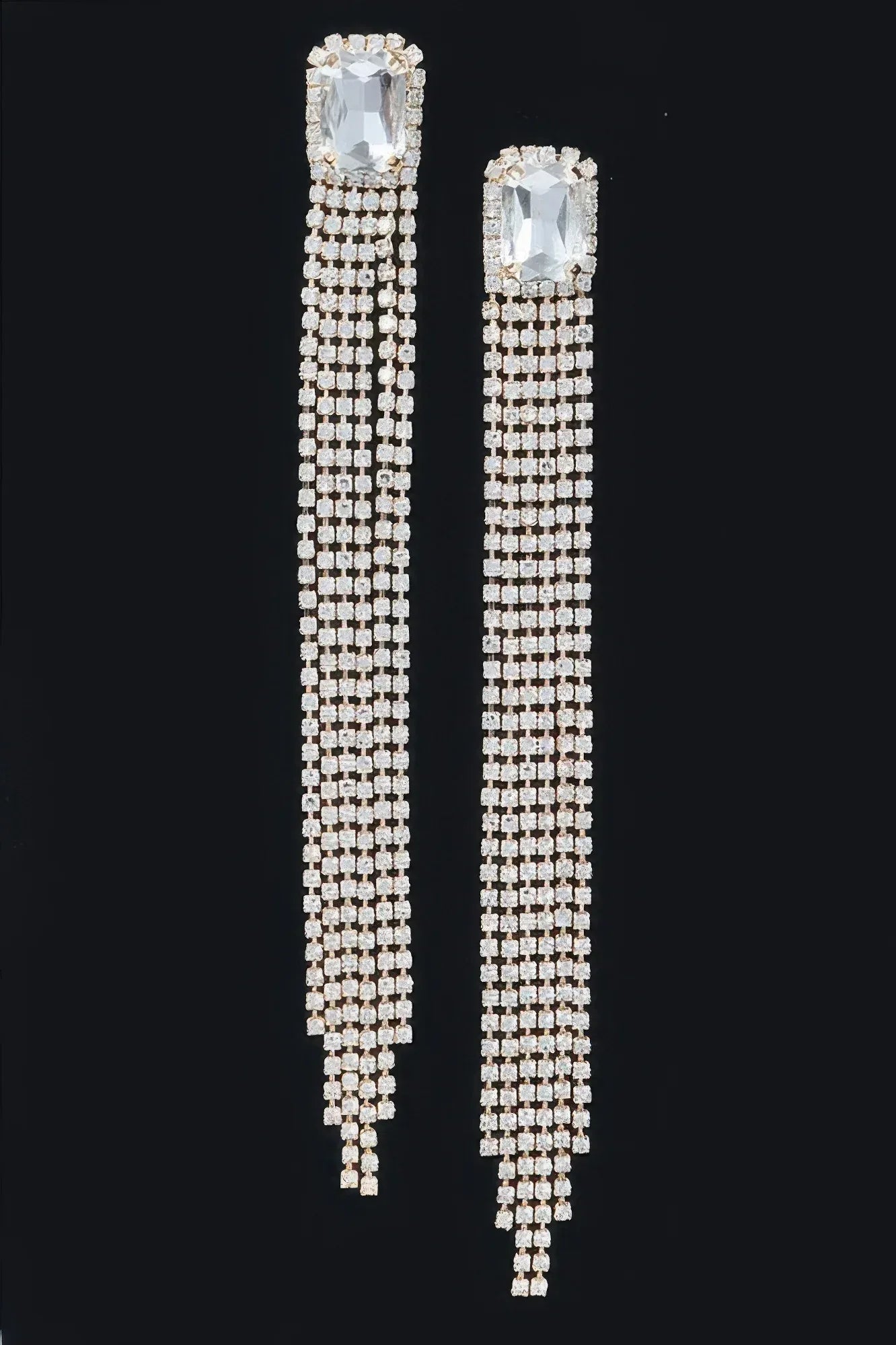 Rhinestone Fringe Earring | Mixtshop LLC Main image