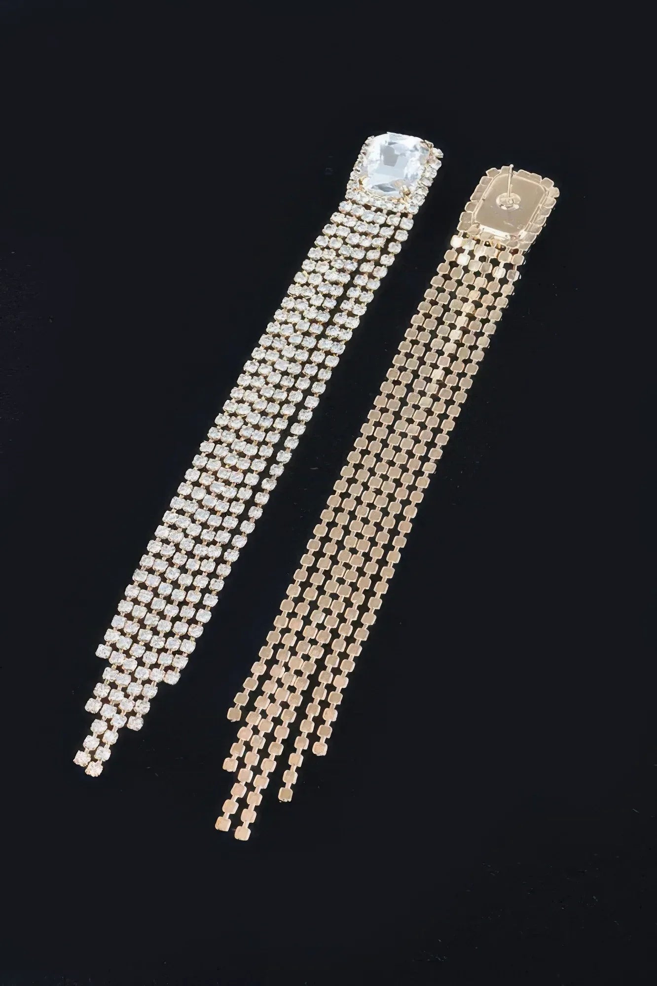 Rhinestone Fringe Earring Secondary image