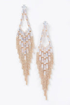 Cubic And Stone Fringe Earring | Mixtshop LLC