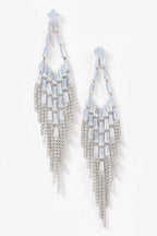 Cubic And Stone Fringe Earring | Mixtshop LLC