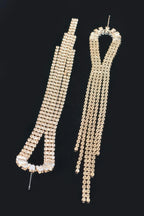 Cubic And Stone Fringe Earring | Mixtshop LLC
