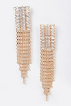 Cubic And Stone Fringe Earring | Mixtshop LLC
