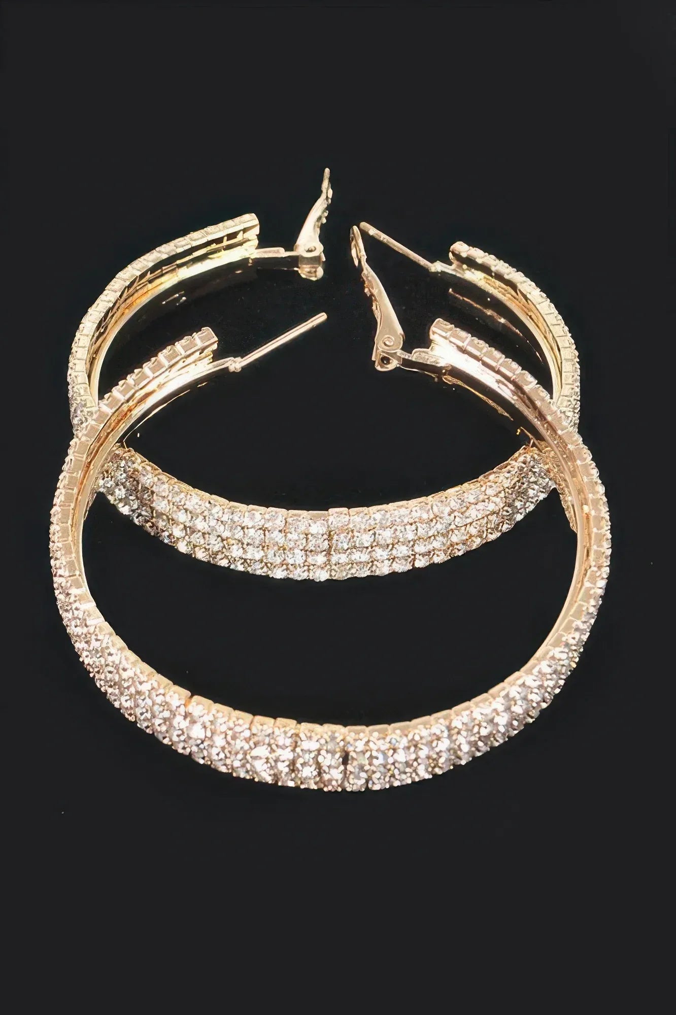 Rhinestone Hoop Earring | Mixtshop LLC Main image