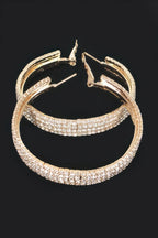 Rhinestone Hoop Earring | Mixtshop LLC