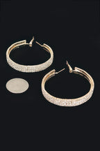 Rhinestone Hoop Earring | Mixtshop LLC