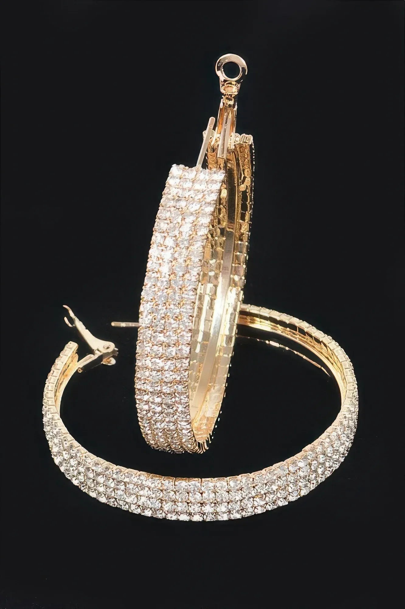 Rhinestone Hoop Earring | Mixtshop LLC