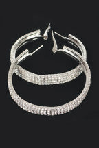 Rhinestone Hoop Earring | Mixtshop LLC