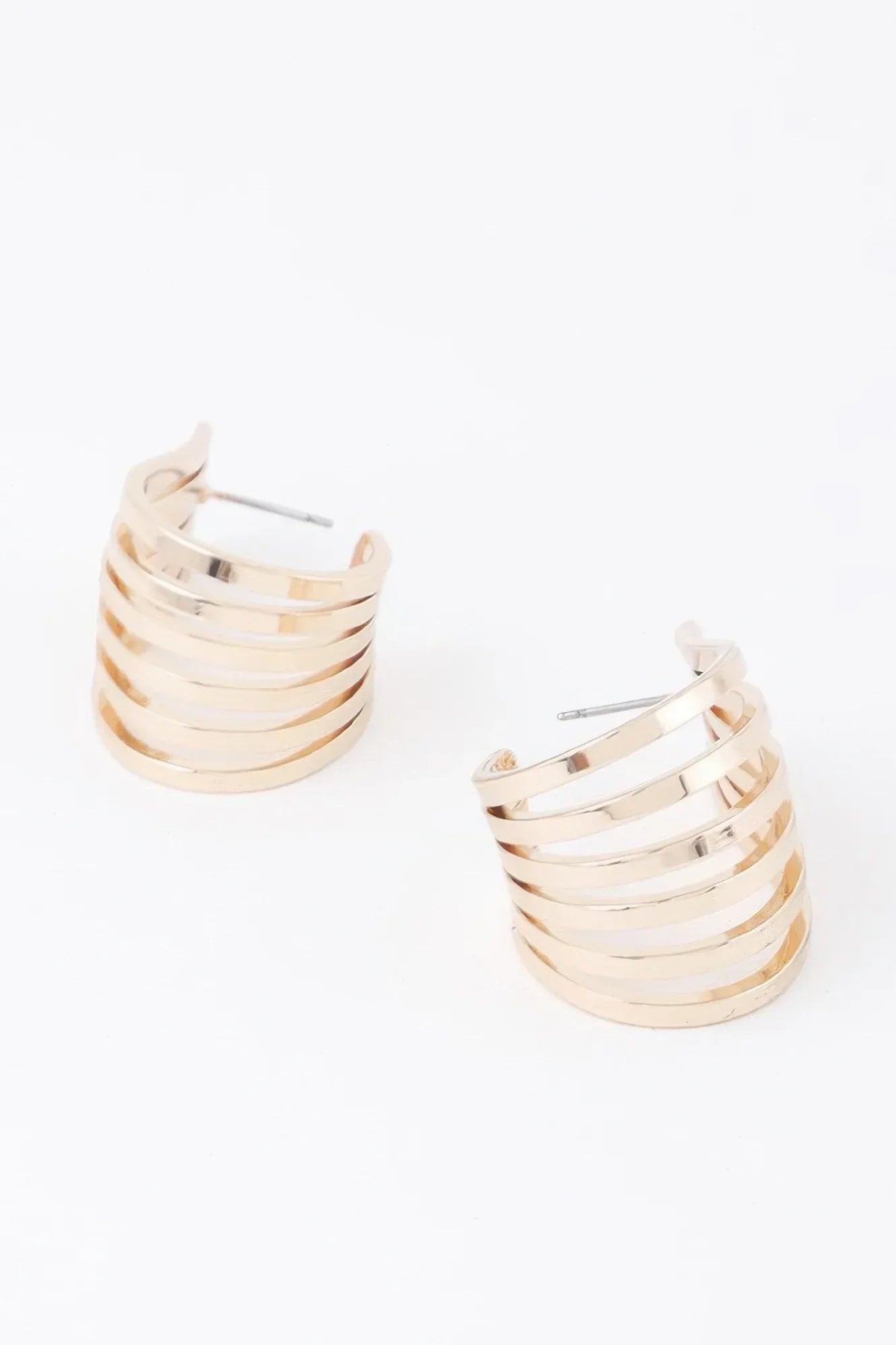 Open Cage Hoop Earrings | Mixtshop LLC