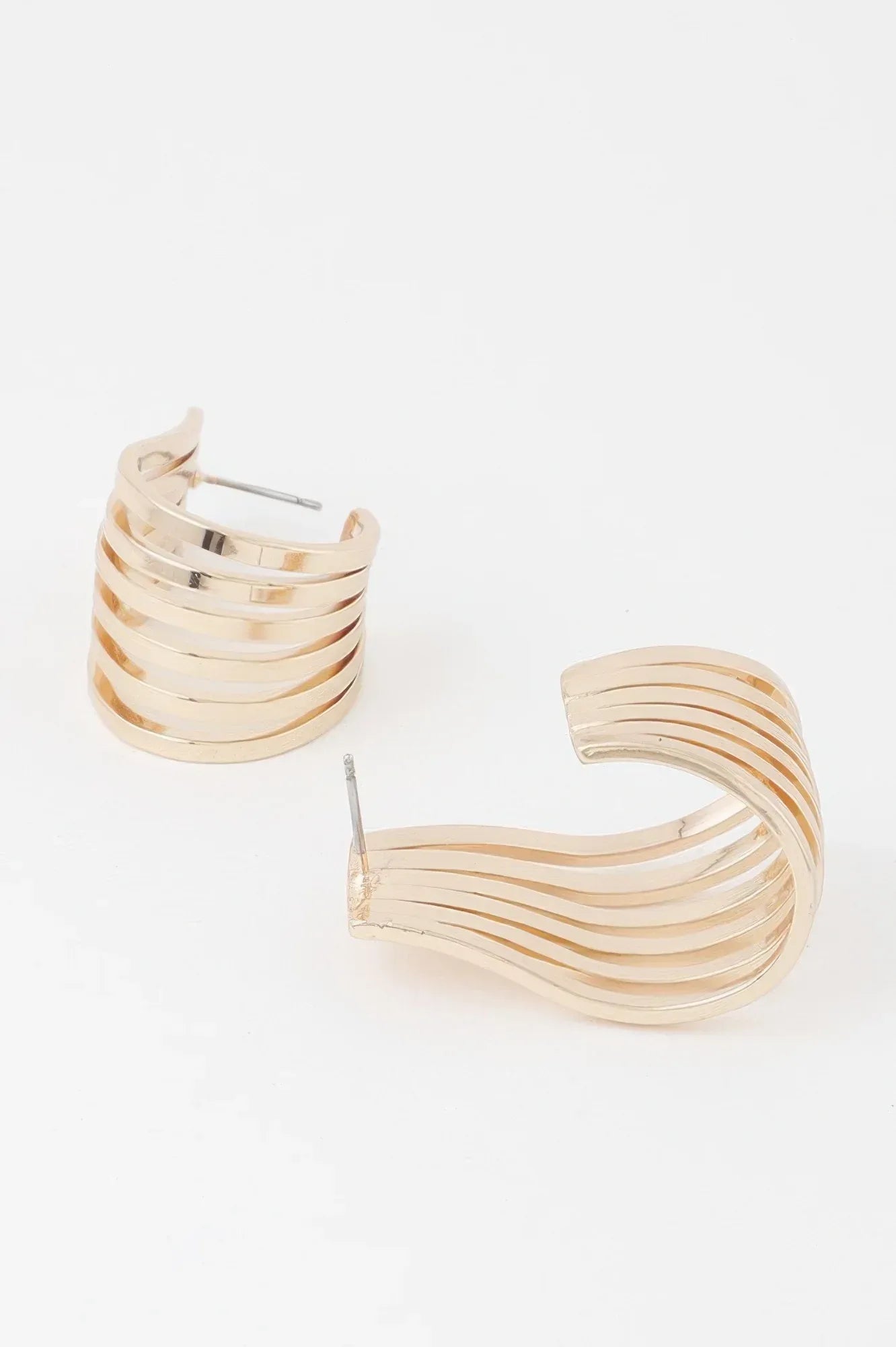 Open Cage Hoop Earrings | Mixtshop LLC