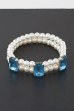 Double Beaded Rhinestone Bracelet | Mixtshop LLC
