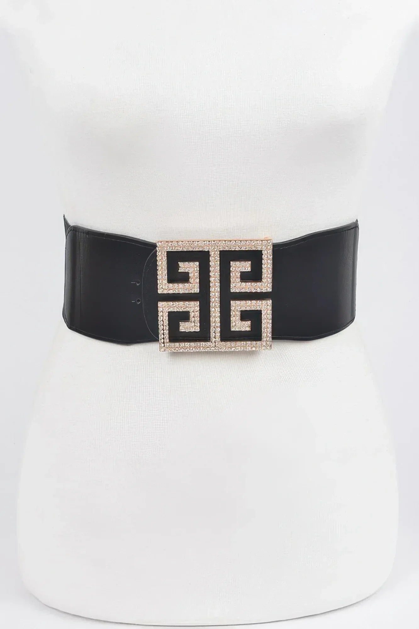 Rhinestone Buckle Stretch Belt | Mixtshop LLC
