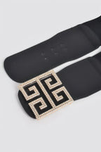 Rhinestone Buckle Stretch Belt | Mixtshop LLC