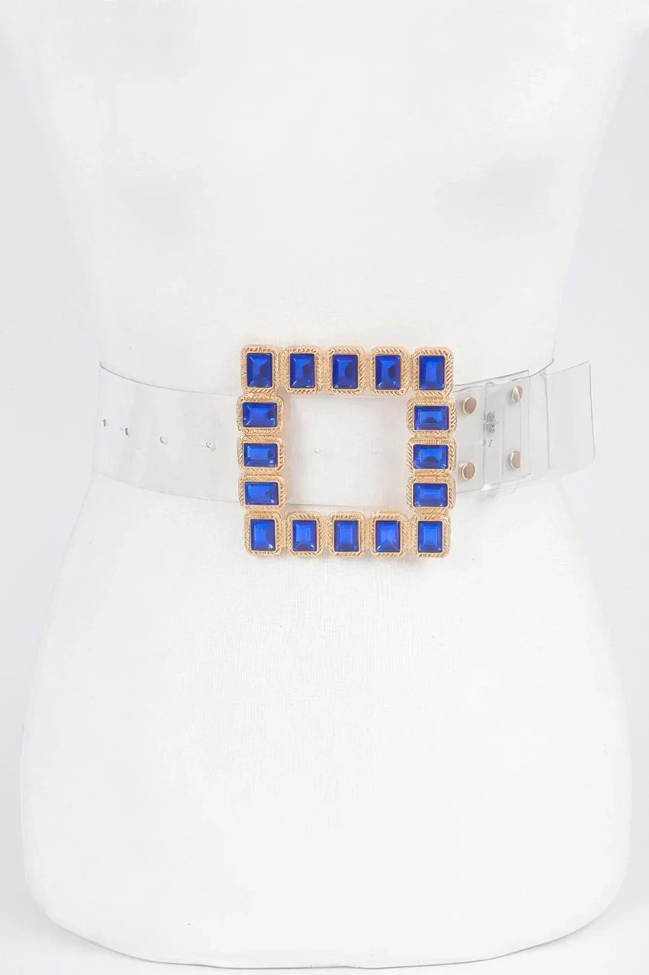 Stone Buckle Faux Leather Belt | Mixtshop LLC