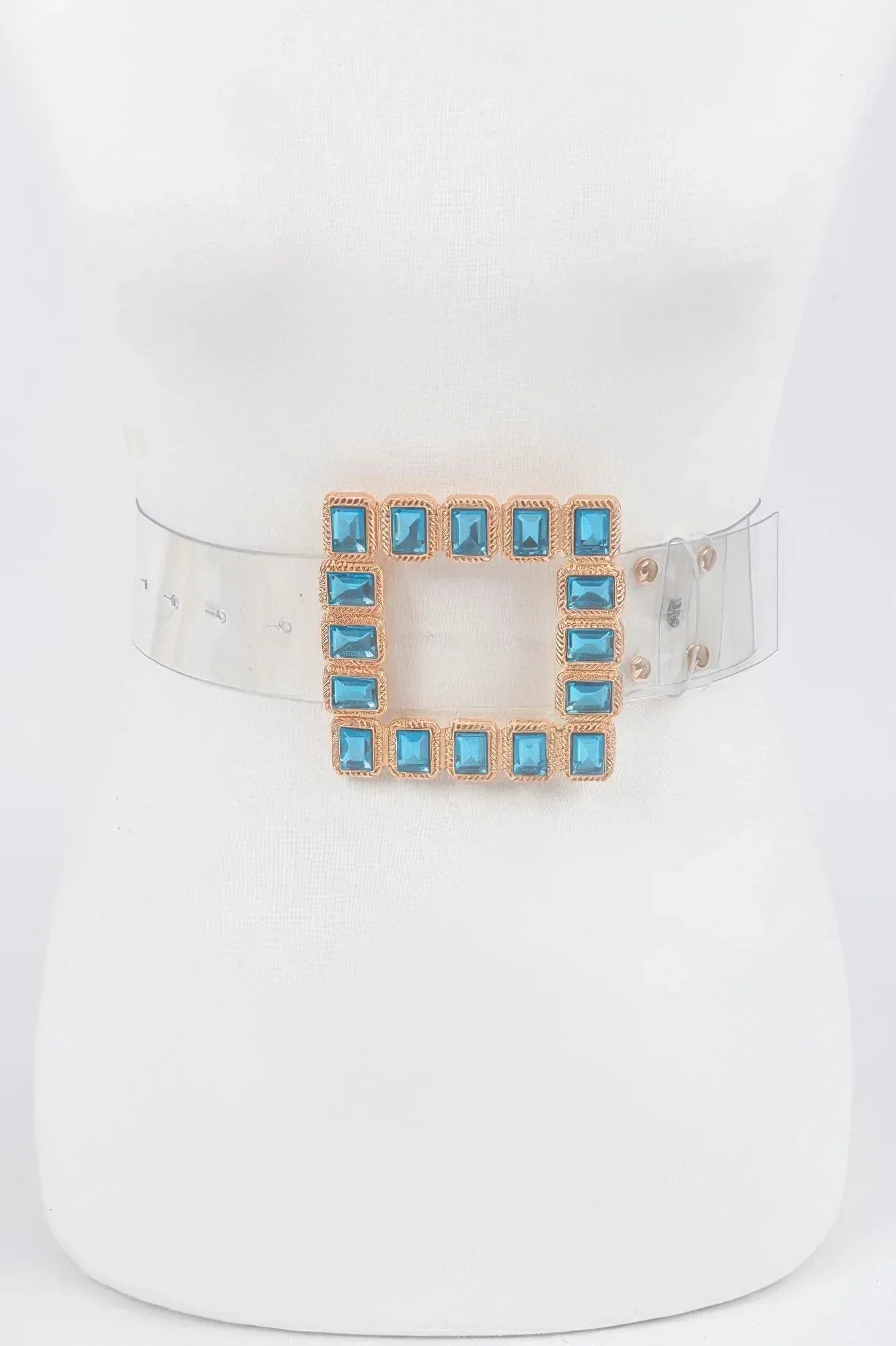 Stone Buckle Faux Leather Belt | Mixtshop LLC
