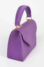 Satin Top Handle Flap Crossbody Bag | Mixtshop LLC