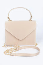 Satin Top Handle Flap Crossbody Bag | Mixtshop LLC