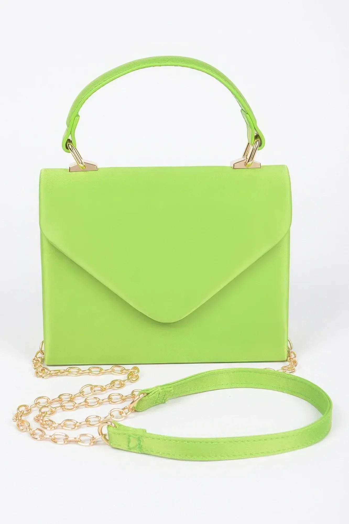 Satin Top Handle Flap Crossbody Bag | Mixtshop LLC