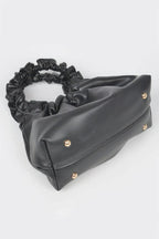 Faux Leather Pleated Chain Bag | Mixtshop LLC