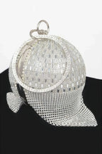 Rhinestone Glass Round Ball Clutch | Mixtshop LLC