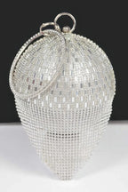 Rhinestone Glass Round Ball Clutch | Mixtshop LLC