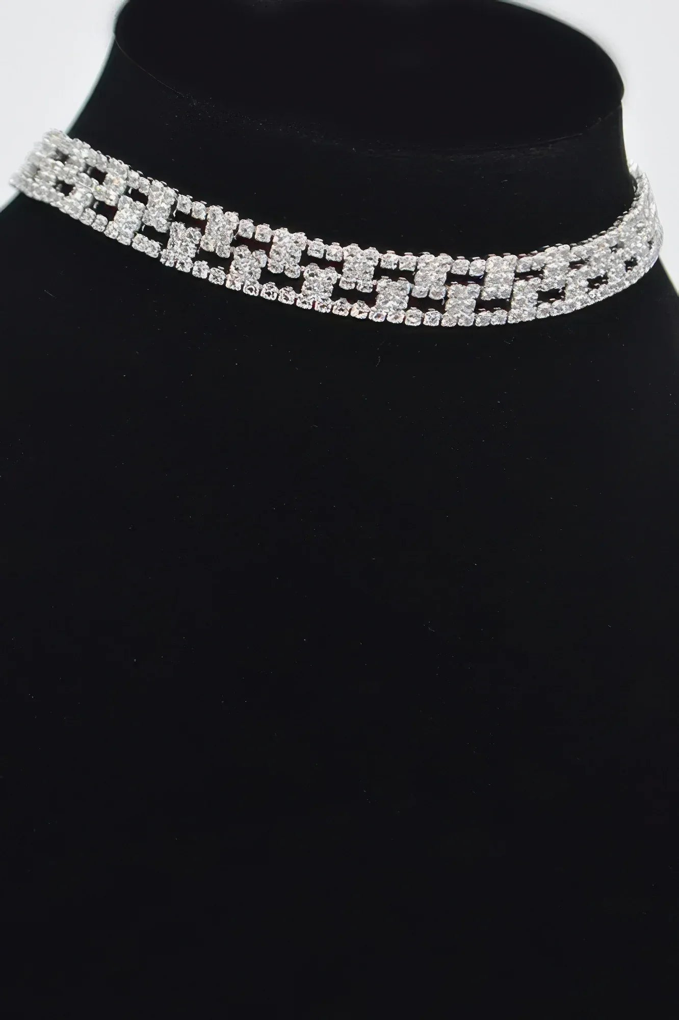 Aligned Rhinestone Choker | Mixtshop LLC