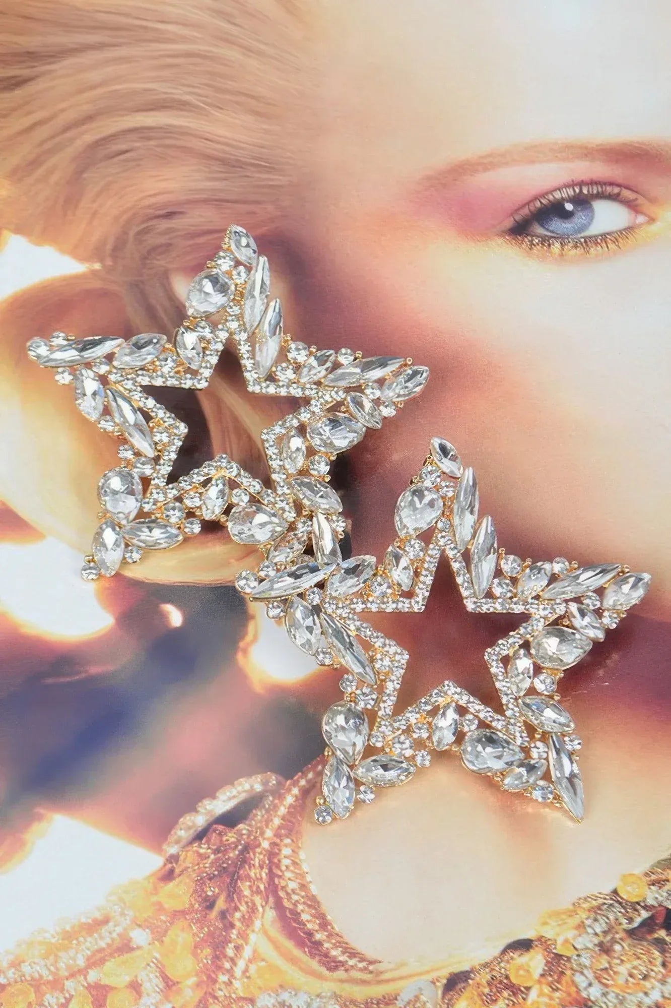 Rhinestone Star Earrings | Mixtshop LLC