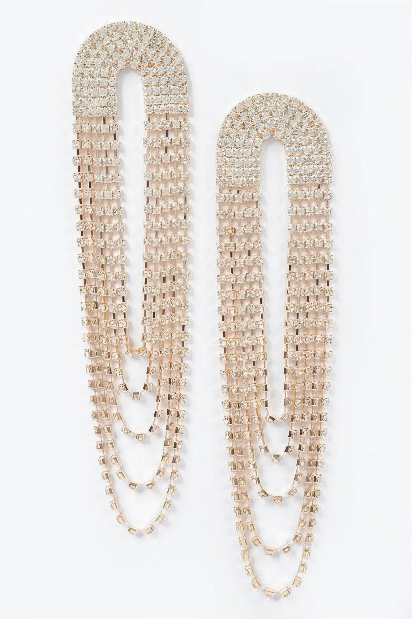 Layered Elegant Rhinestone Earrings | Mixtshop LLC