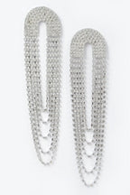 Layered Elegant Rhinestone Earrings | Mixtshop LLC
