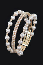 Pearl&stone Wire Bracelet | Mixtshop LLC