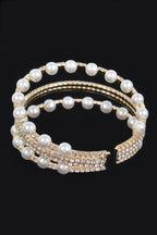 Pearl&stone Wire Bracelet | Mixtshop LLC