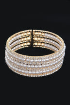 Pearl&stone Wire Bracelet | Mixtshop LLC