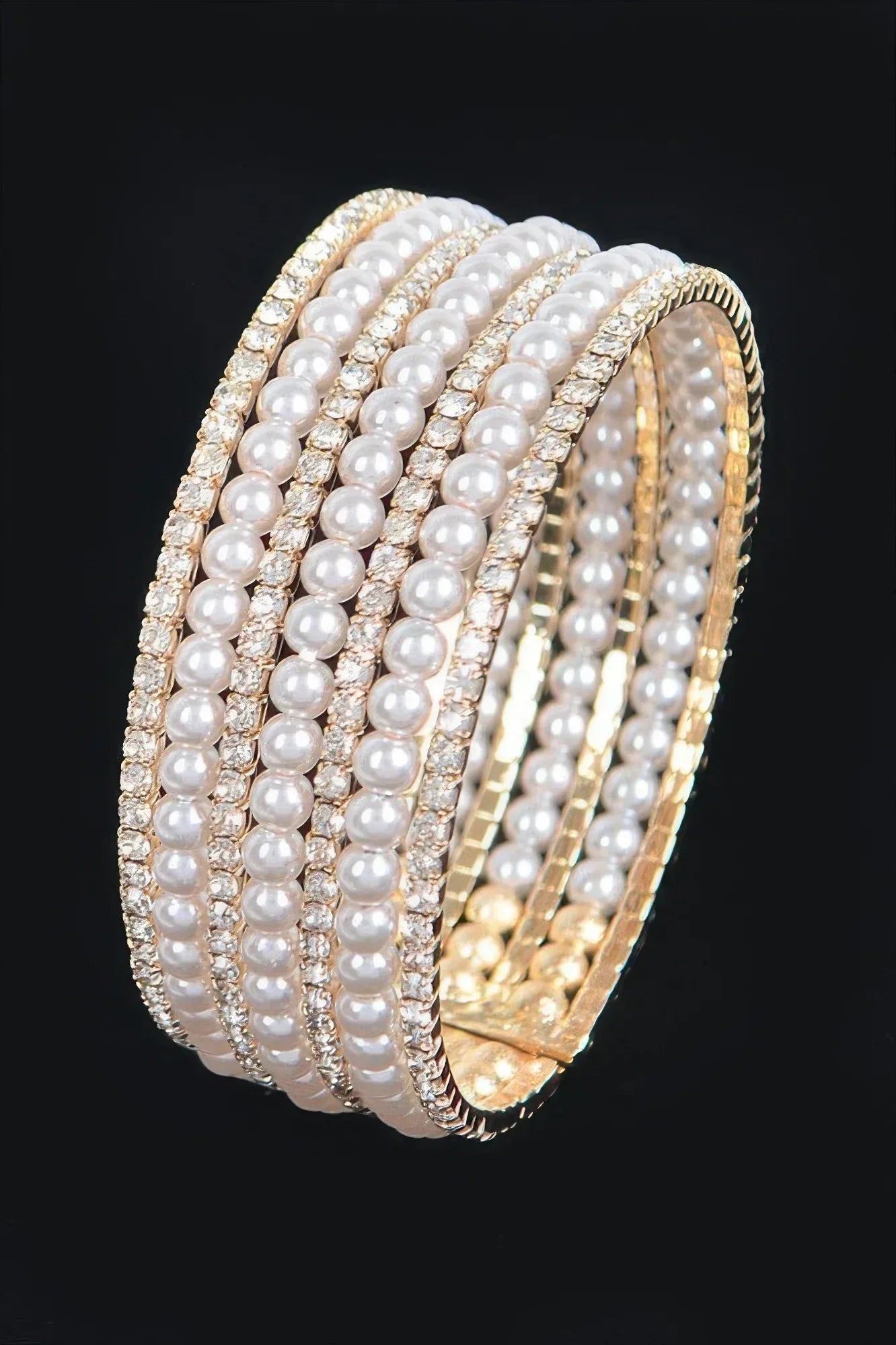 Pearl&stone Wire Bracelet | Mixtshop LLC