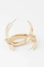Cubic Rhinestone Hoop Earrings | Mixtshop LLC
