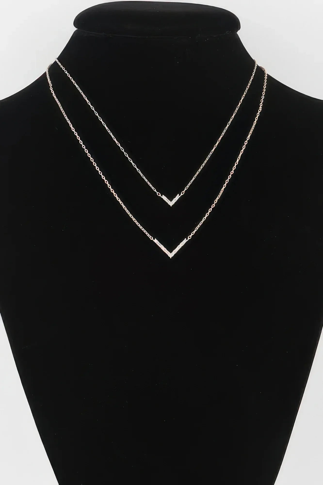 Double Crystal V Necklace | Mixtshop LLC