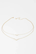 Double Crystal V Necklace | Mixtshop LLC