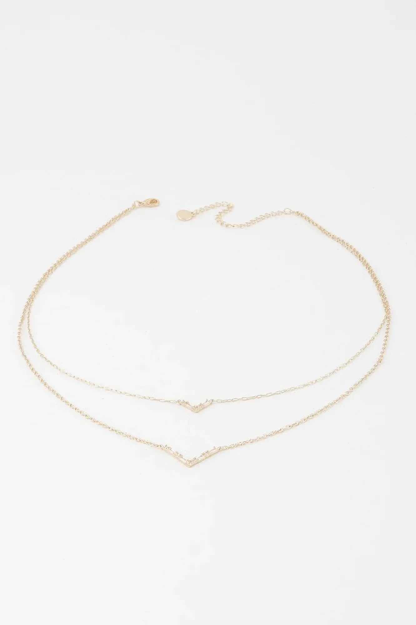 Double Crystal V Necklace | Mixtshop LLC