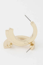 Double Flayed Hoop Earrings | Mixtshop LLC